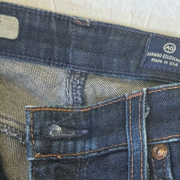 AG ADRIANO GOLDSCHMIED The Stevie Slim Straight Jeans Denim Zip Pocket Cotton 30 - Picture 12 of 16